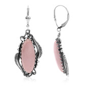 Boucles d'oreilles en argent et Opale rose (Desert Chic)