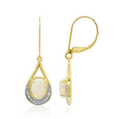 Boucles d'oreilles en or et Opale de Coober Pedy (Mark Tremonti)