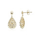 Boucles d'oreilles en or et Diamant champagne I1 (Ornaments by de Melo)