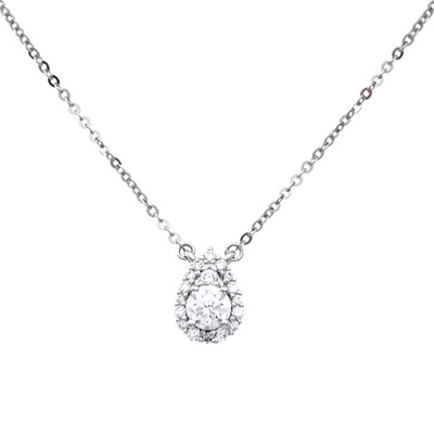 Collier en platine et Diamant Flawless (F) (LUCENT DIAMONDS)