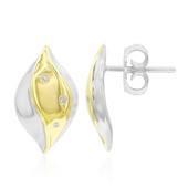 Boucles d'oreilles en argent et Diamant I1 (G) (Annette)
