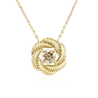 Collier en or et Diamant champagne I1 (Ornaments by de Melo)