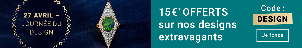 15€ offerts sur nos designs extravagants