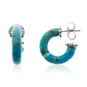Boucles d'oreilles en argent et Turquoise (Dallas Prince Designs)