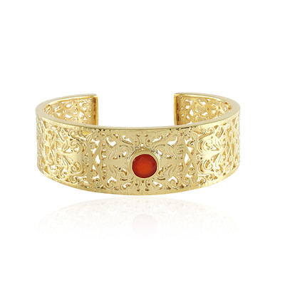 Bracelet en laiton et Onyx rouge (Juwelo Style)