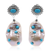 Boucles d'oreilles en argent et Perle de culture d'eau douce (Dallas Prince Designs)