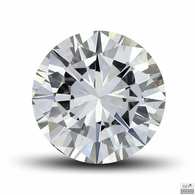 Diamant VVS1 couleur (F) 1.51 carat taille ronde