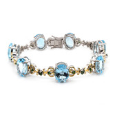 Bracelet en argent et Topaze bleu ciel (Dallas Prince Designs)