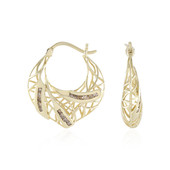 Boucles d'oreilles en or et Diamant champagne I2 (Ornaments by de Melo)
