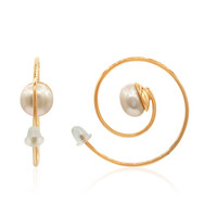 Boucles d'oreilles en argent et Perle de culture d'eau douce (TPC)