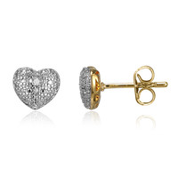 Boucles d'oreilles en laiton et Diamant I3 (I) (Juwelo Style)