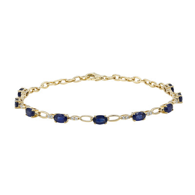 Bracelet en or et Saphir bleu de Ceylan (CIRARI)