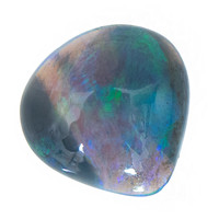  Opale noire de Lightning Ridge (gemme et boîte de collection)