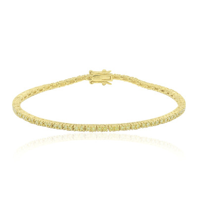 Bracelet en or et Diamant jaune canari SI1 (Annette)