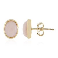 Boucles d'oreilles en or et Opale rose (La Revelle)
