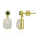 Boucles d'oreilles en or et Opale Welo AAA (Adela Gold)