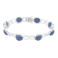 Bracelet en argent et Opale bleue