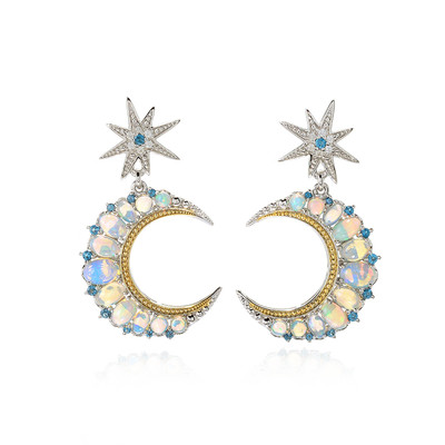 Boucles d'oreilles en argent et Opale Welo (Dallas Prince Designs)