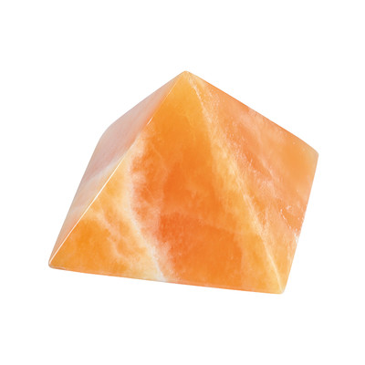 Figurine et Calcite Orange