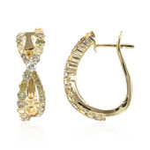 Boucles d'oreilles en or et Diamant fancy SI2 (CIRARI)