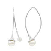 Boucles d'oreilles en argent et Perle de culture d'eau douce (TPC)