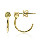 Boucles d'oreilles en or et Diamant VS1 jaune (Annette)