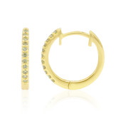 Boucles d'oreilles en or et Diamant jaune canari SI1 (Annette)