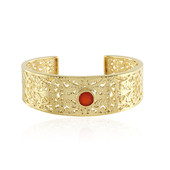 Bracelet en laiton et Onyx rouge (Juwelo Style)