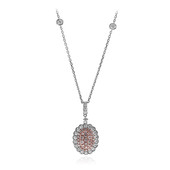 Collier Or Rose 750/1000 Marley Diamant 0,1ct