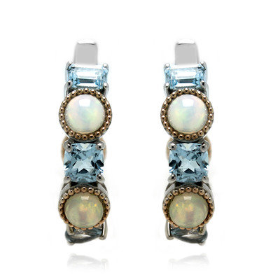 Boucles d'oreilles en argent et Opale Welo (Dallas Prince Designs)