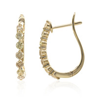 Boucles d'oreilles en or et Diamant fancy SI1 (CIRARI)