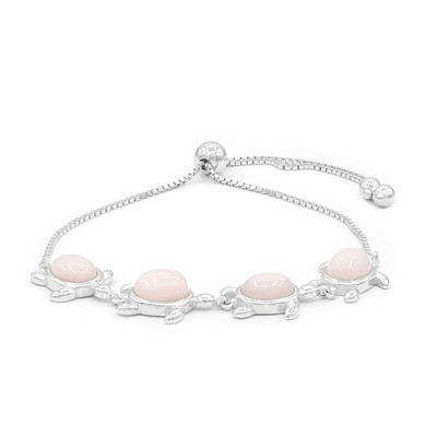 Bracelet en argent et Opale rose