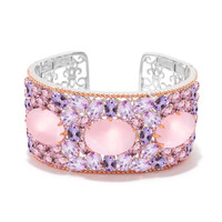 Bracelet en argent et Quartz rose (Dallas Prince Designs)