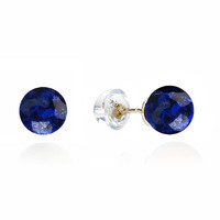 Boucles d'oreilles en or et Lapis-Lazuli