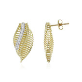 Boucles d'oreilles en or et Zircon (Ornaments by de Melo)