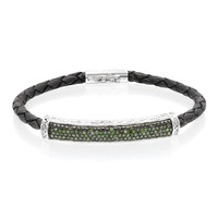 Bracelet en argent et Diamant vert