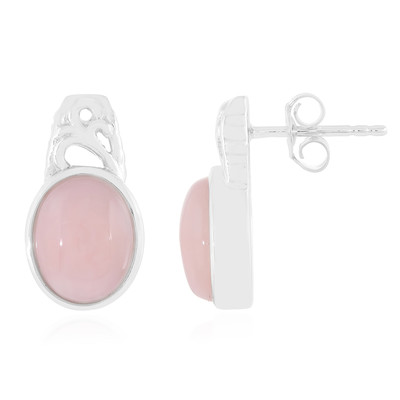 Boucles d'oreilles en argent et Opale rose