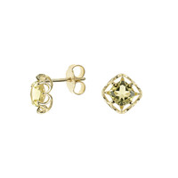 Boucles d'oreilles en or et Quartz de l'Ouro Verde