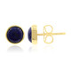 Boucles d'oreilles en argent et Lapis-Lazuli (MONOSONO COLLECTION)