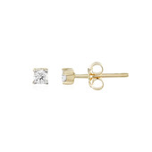 Boucles d'oreilles en or et Diamant SI1 (I)