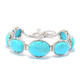 Bracelet en argent et Turquoise bleue de Mohavie (Dallas Prince Designs)