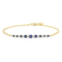Bracelet en or et Saphir bleu