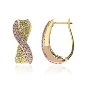Boucles d'oreilles en or et Diamant rose I1 (CIRARI)