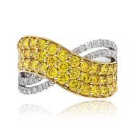 Bague en or et Diamant jaune SI1 (CIRARI)