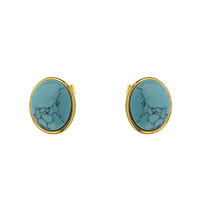 Boucles d'oreilles en argent et Turquoise