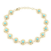 Bracelet en or et Turquoise Sleeping Beauty (Ornaments by de Melo)