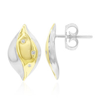 Boucles d'oreilles en argent et Diamant I1 (G)