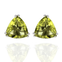 Boucles d'oreilles en argent et Quartz de l'Ouro Verde