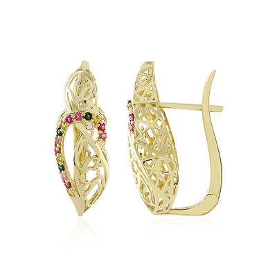 Boucles d'oreilles en or et Tourmaline rose (Ornaments by de Melo)
