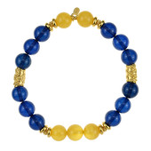 Bracelet en argent et Ambre bleue de Colombie (dagen)